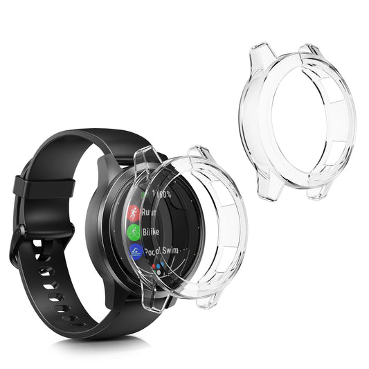 kwmobile Sports Protective Case compatible with Garmin Vivoactive 4S Cover Case without Tracker