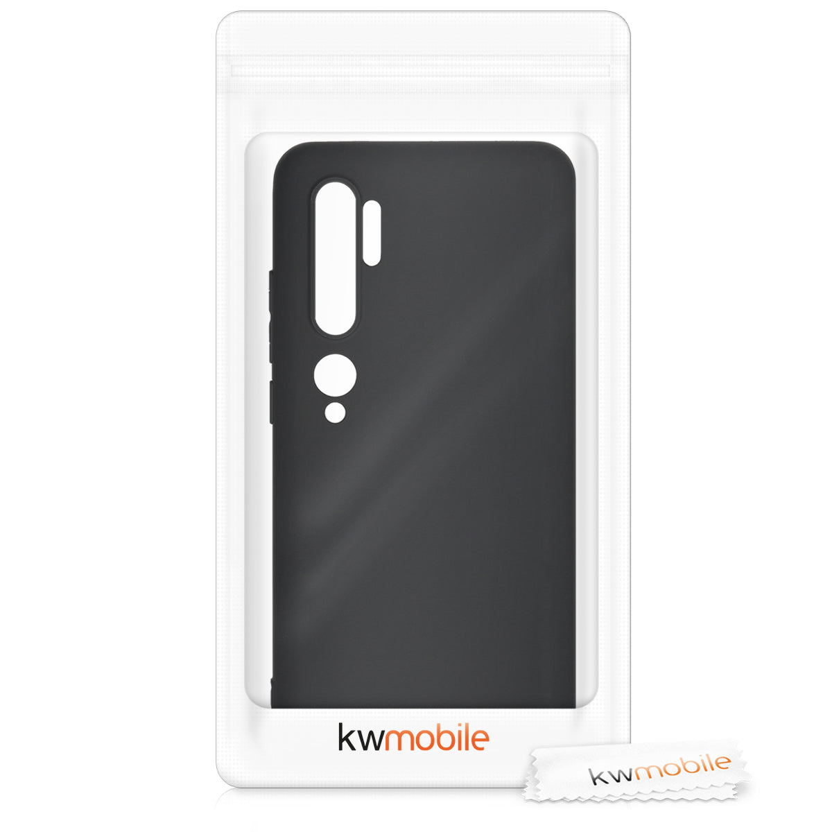 kwmobile Phone Case for Xiaomi Mi Note 10 / Note 10 Pro - Soft Silicone Phone Cover - Protective Case