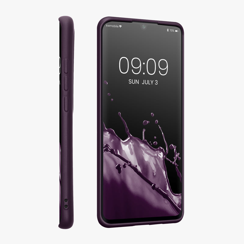 Xiaomi Mi Note 10 / Note 10 Pro Silikon Hülle Metallic Brombeere