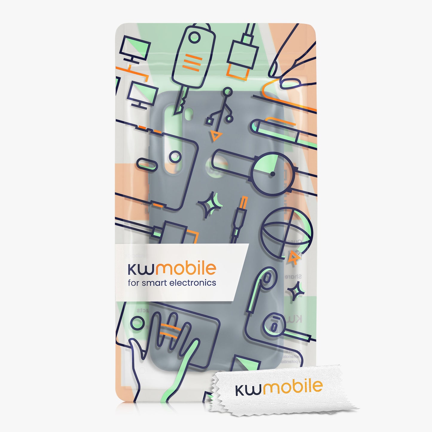 kwmobile Phone Case for Xiaomi Redmi Note 8T - Wireless Charging - Protective Cover