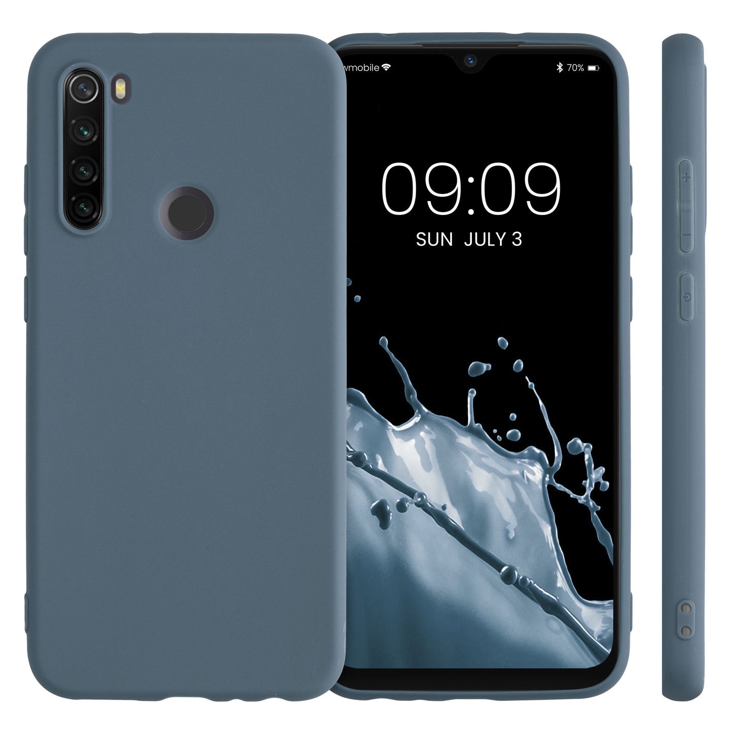 kwmobile Phone Case for Xiaomi Redmi Note 8T - Wireless Charging - Protective Cover