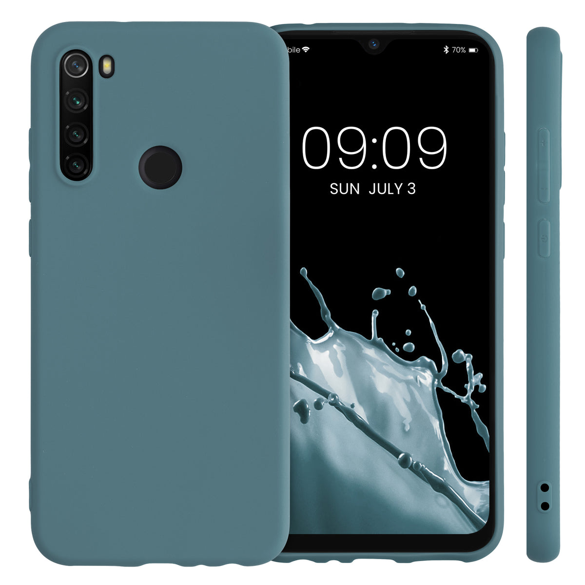 kwmobile Phone Case for Xiaomi Redmi Note 8T - Wireless Charging - Protective Cover