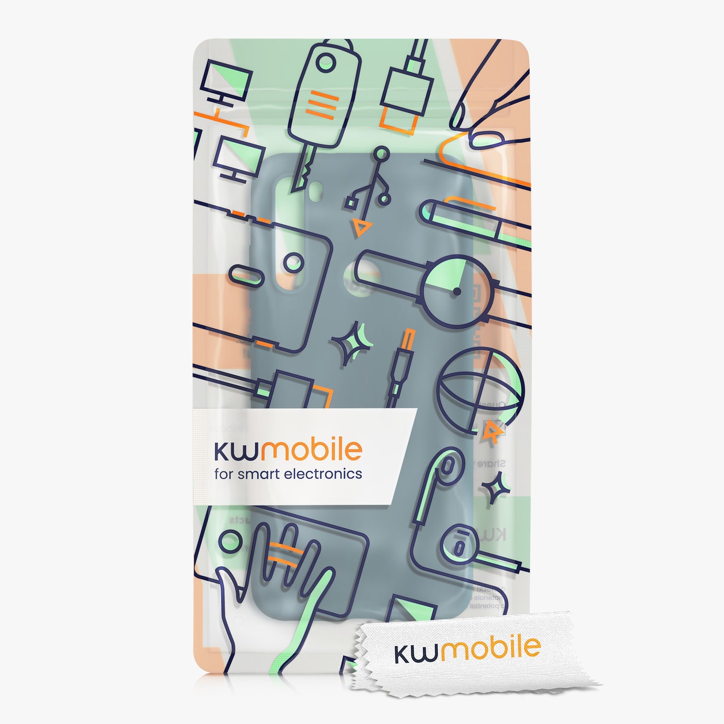 kwmobile Phone Case for Xiaomi Redmi Note 8T - Wireless Charging - Protective Cover