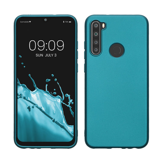 kwmobile Phone Case for Xiaomi Redmi Note 8T - Shimmering Silicone Case - Protective Cover