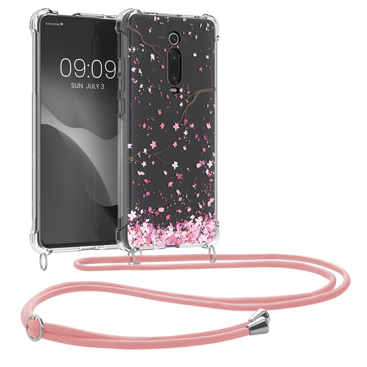 kwmobile Necklace Case compatible with Xiaomi Mi 9T (Pro) / Redmi K20 (Pro) - Silicone Cover with Lanyard