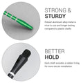 kwmobile Dart Shafts Set mit Gummi Ring - aus Aluminium - 2ba Gewinde - 48mm lang - Dartpfeil-Schäfte Dartschäfte