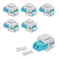 kwmobile Keystone optisches Netzwerkkabel Modul - Kupplung Multimode Glasfaser - Anschluss für LC-Duplex Kabel