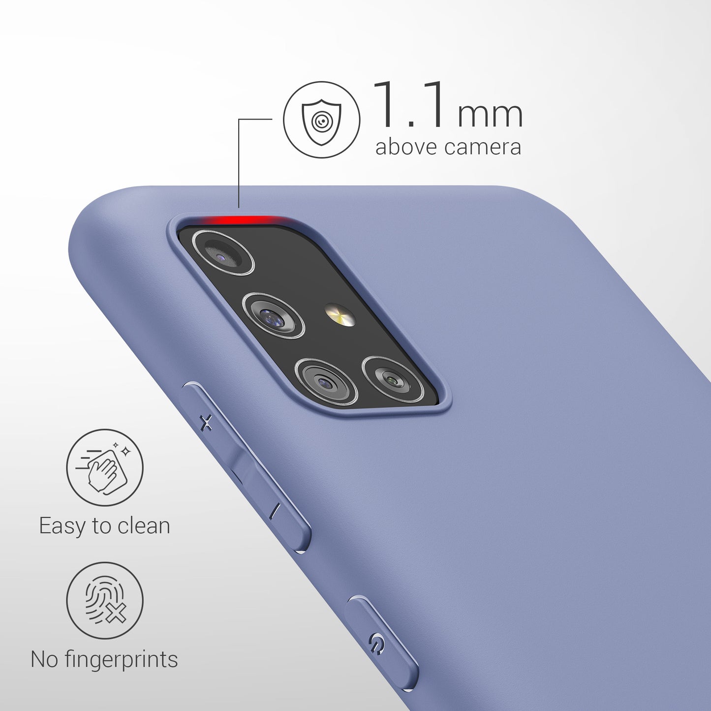 kwmobile Phone Case for Samsung Galaxy A51 Protective Cover