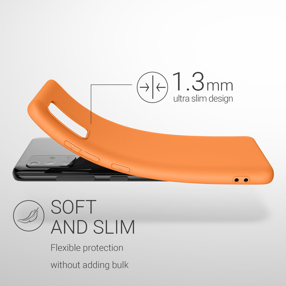 kwmobile Phone Case for Samsung Galaxy A51 Protective Cover