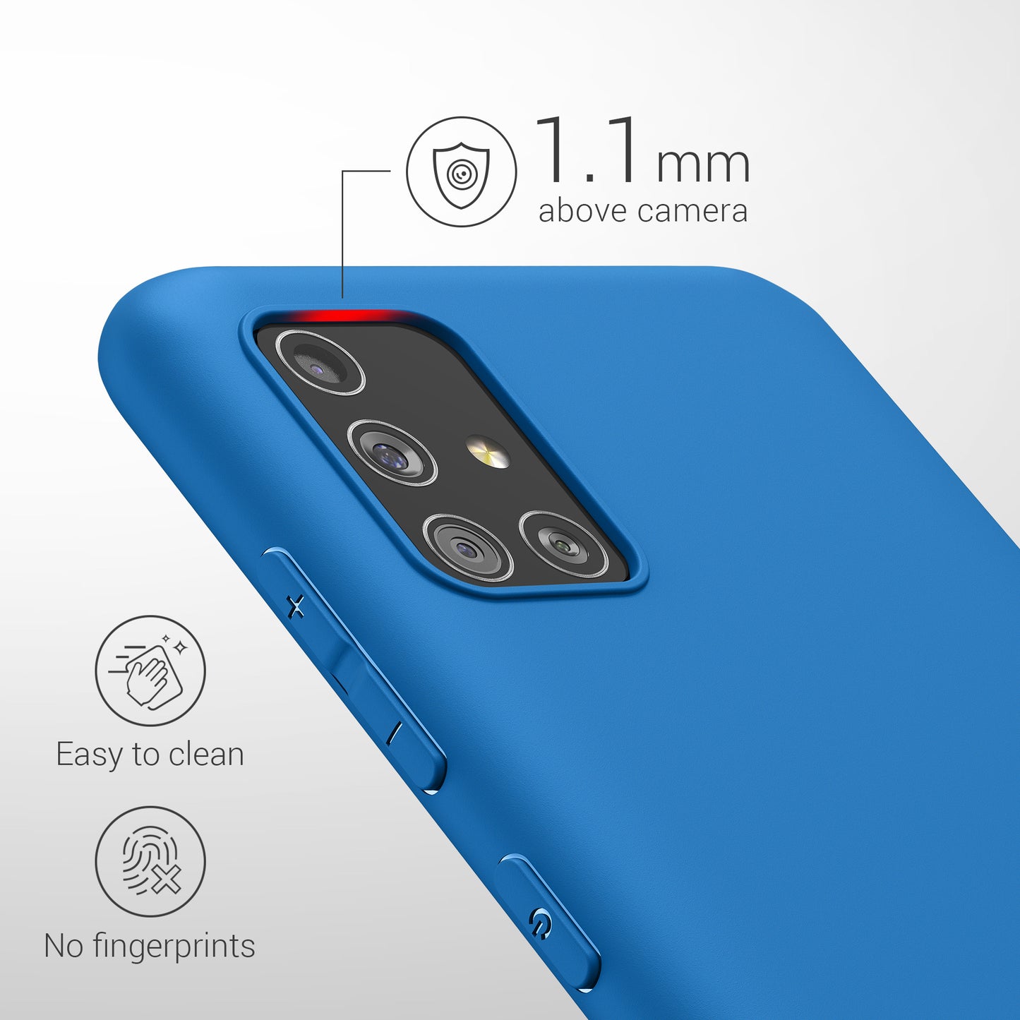kwmobile Phone Case for Samsung Galaxy A51 Protective Cover