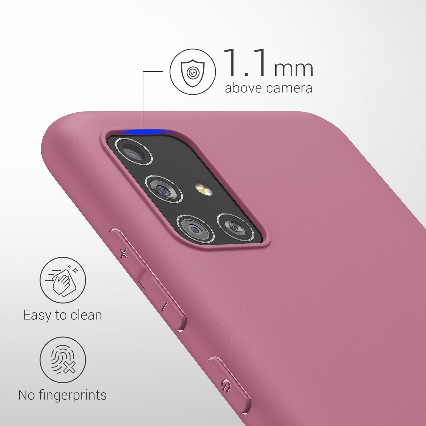 kwmobile Phone Case for Samsung Galaxy A51 Protective Cover