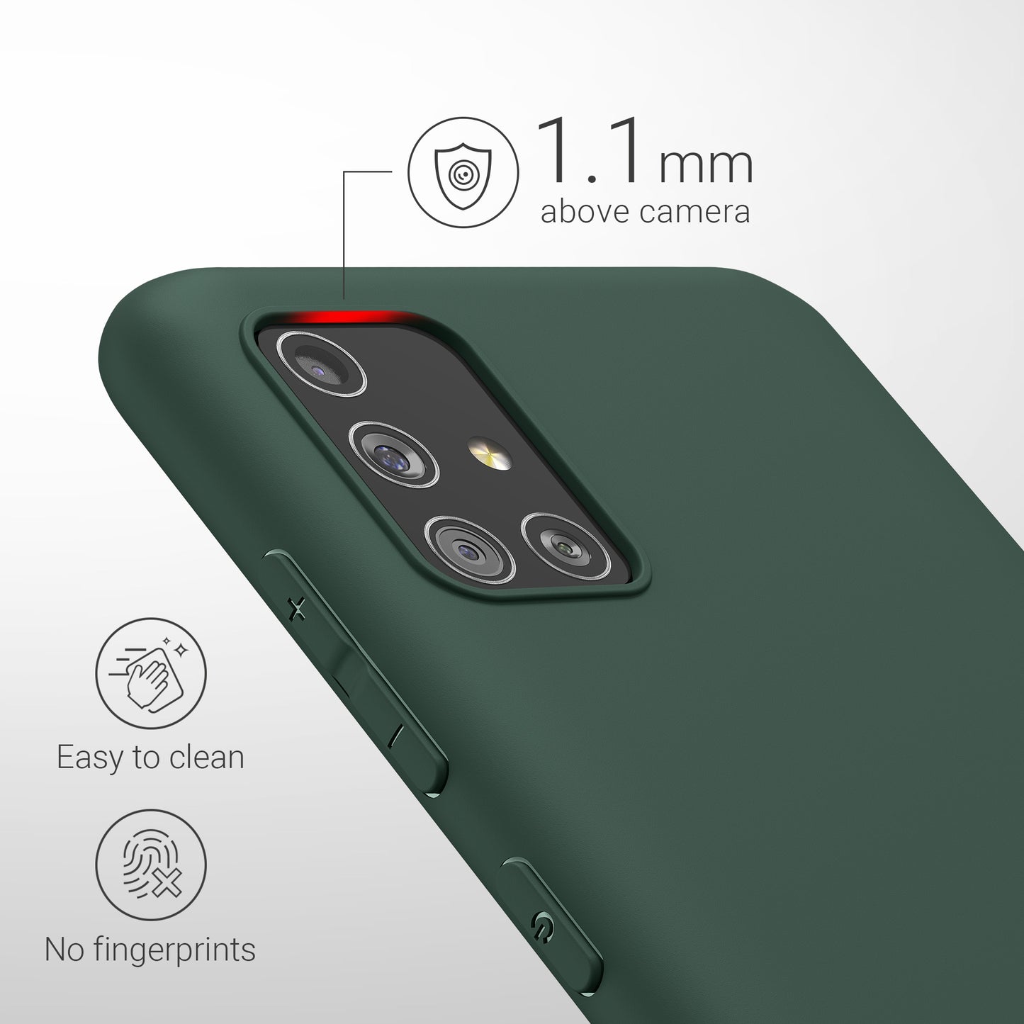 kwmobile Phone Case for Samsung Galaxy A51 Protective Cover