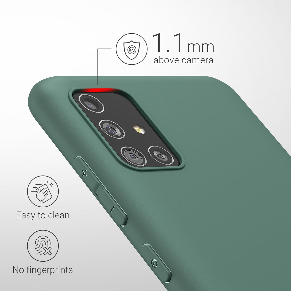 kwmobile Phone Case for Samsung Galaxy A51 Protective Cover