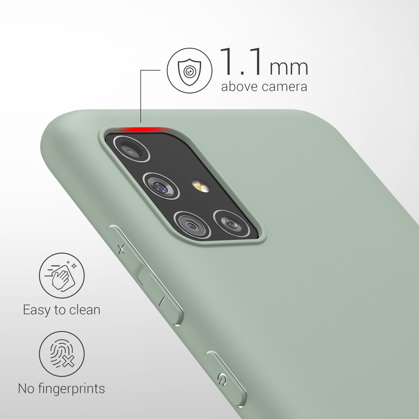 kwmobile Phone Case for Samsung Galaxy A51 Protective Cover
