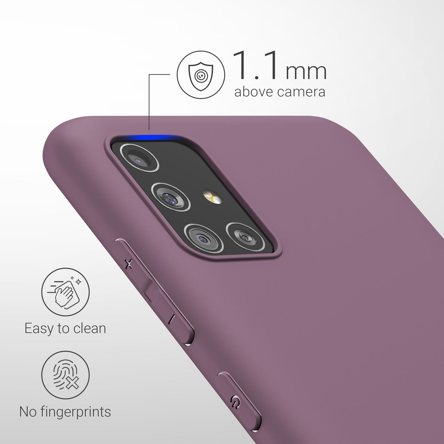 kwmobile Phone Case for Samsung Galaxy A51 Protective Cover