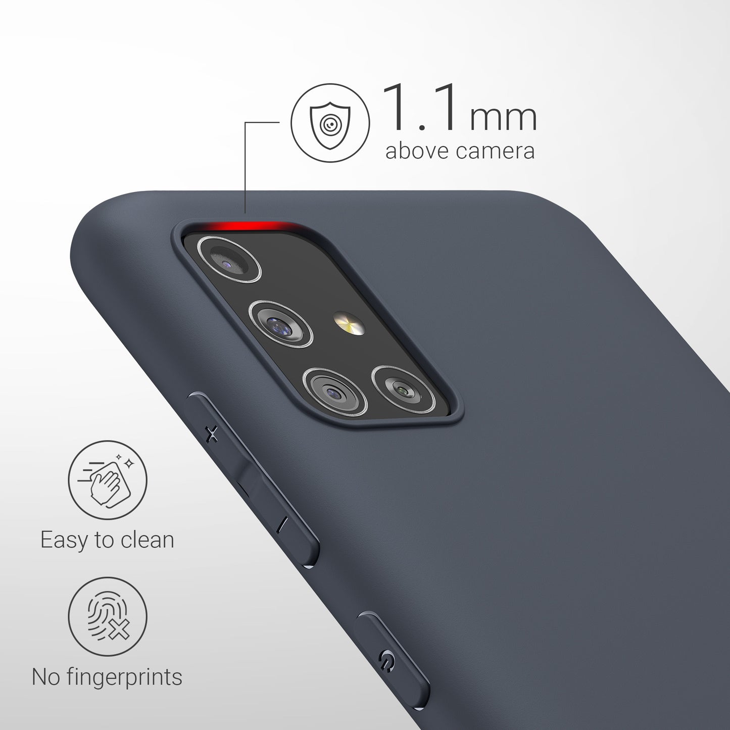 kwmobile Phone Case for Samsung Galaxy A51 Protective Cover