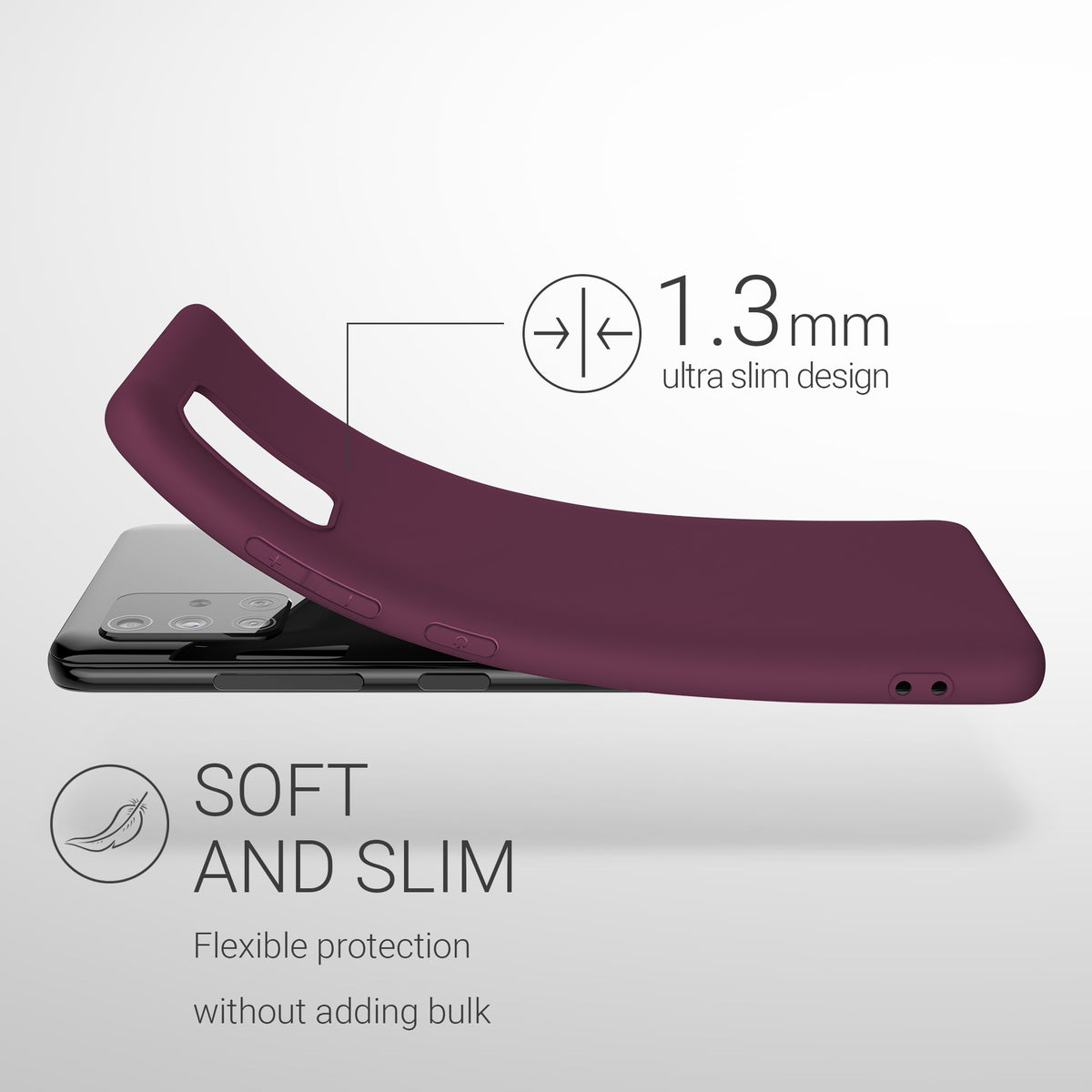 kwmobile Phone Case for Samsung Galaxy A51 Protective Cover