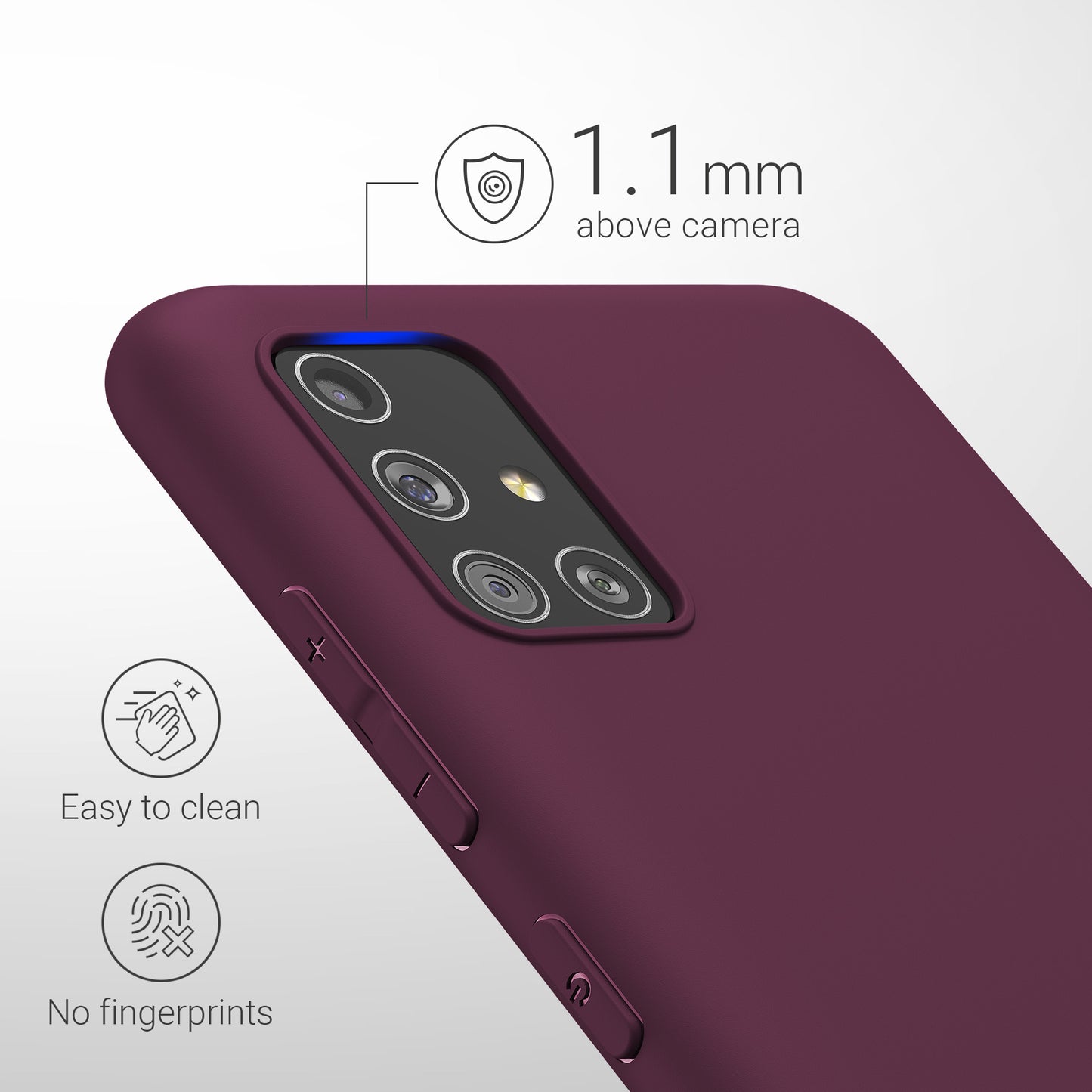 kwmobile Phone Case for Samsung Galaxy A51 Protective Cover