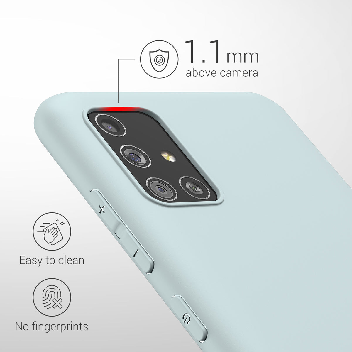 kwmobile Phone Case for Samsung Galaxy A51 Protective Cover