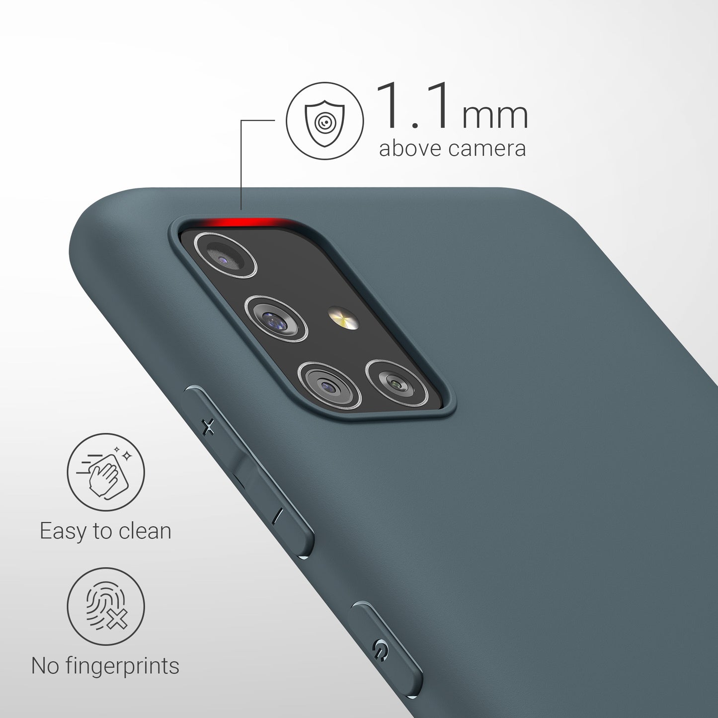 kwmobile Phone Case for Samsung Galaxy A51 Protective Cover