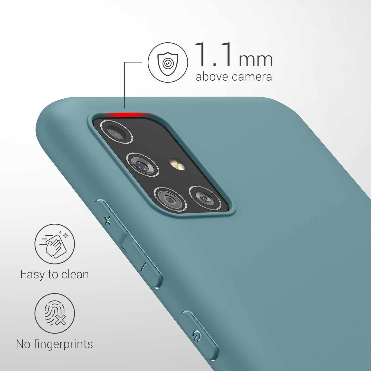 kwmobile Phone Case for Samsung Galaxy A51 Protective Cover