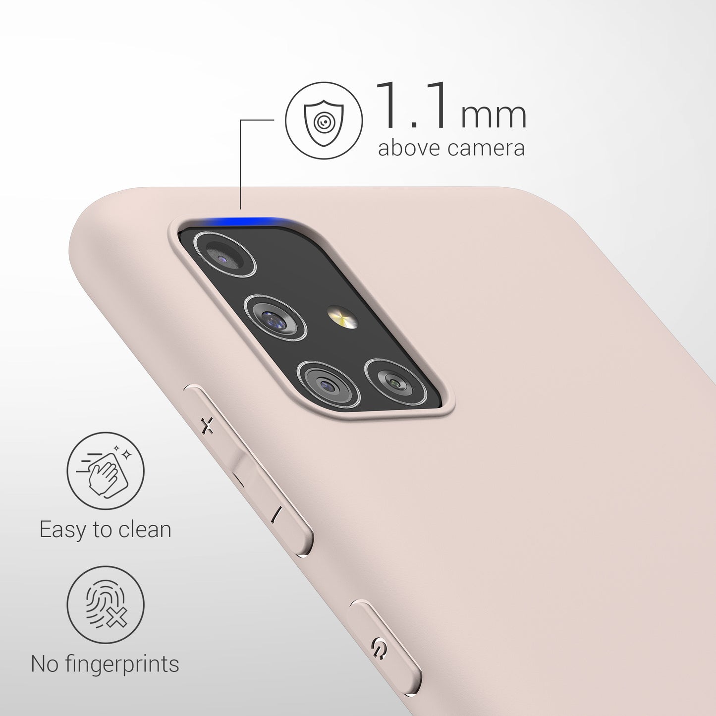 kwmobile Phone Case for Samsung Galaxy A51 Protective Cover