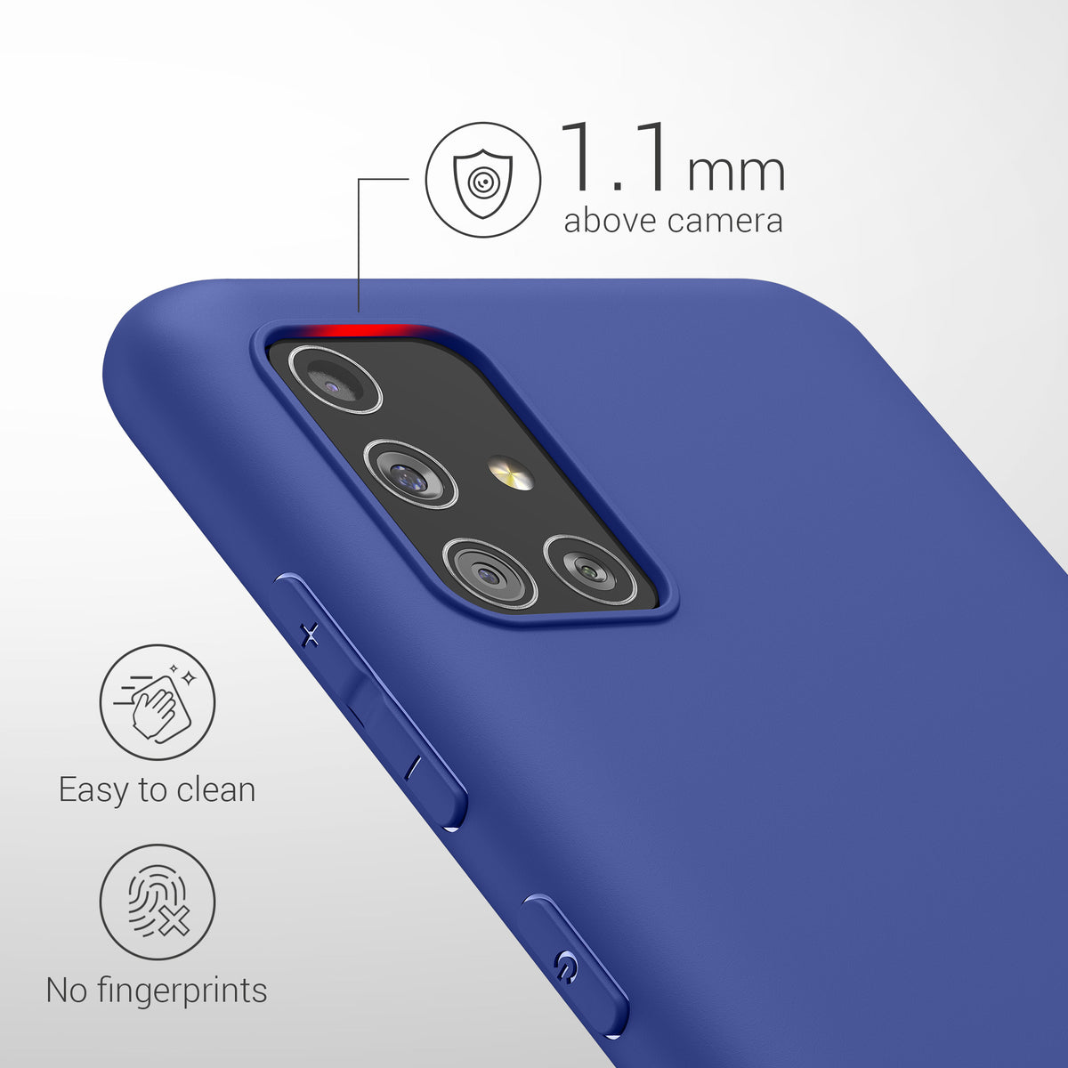 kwmobile Phone Case for Samsung Galaxy A51 Protective Cover