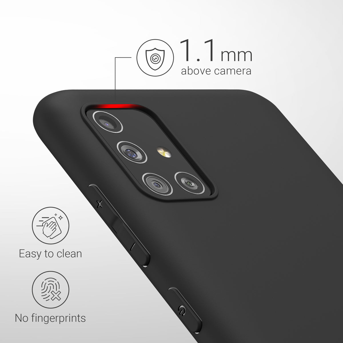kwmobile Phone Case for Samsung Galaxy A51 Protective Cover