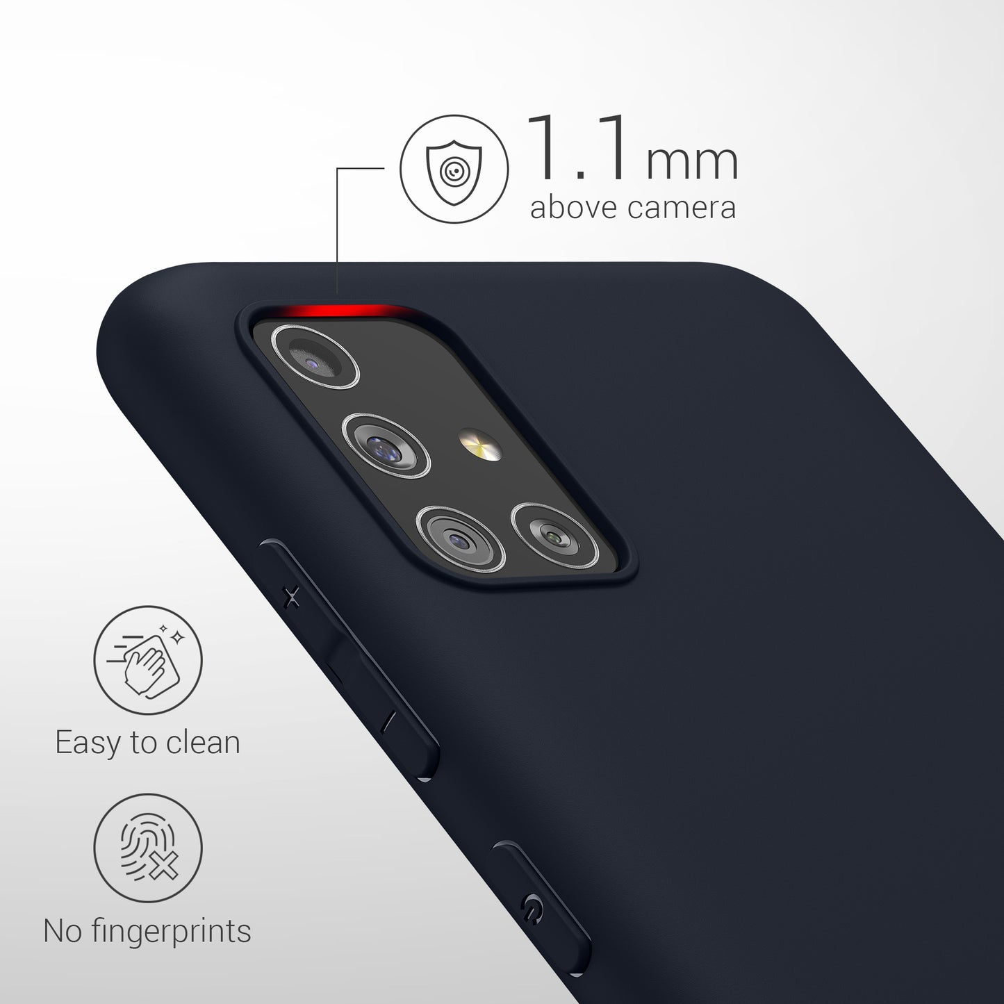 kwmobile Phone Case for Samsung Galaxy A51 Protective Cover