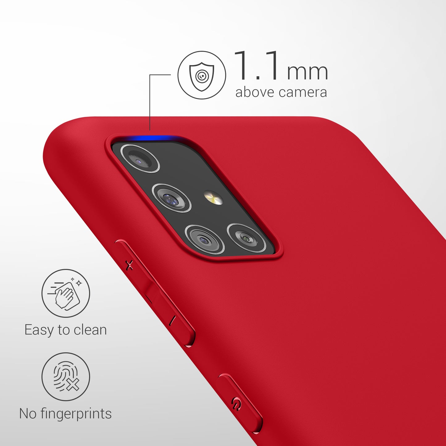 kwmobile Phone Case for Samsung Galaxy A51 Protective Cover
