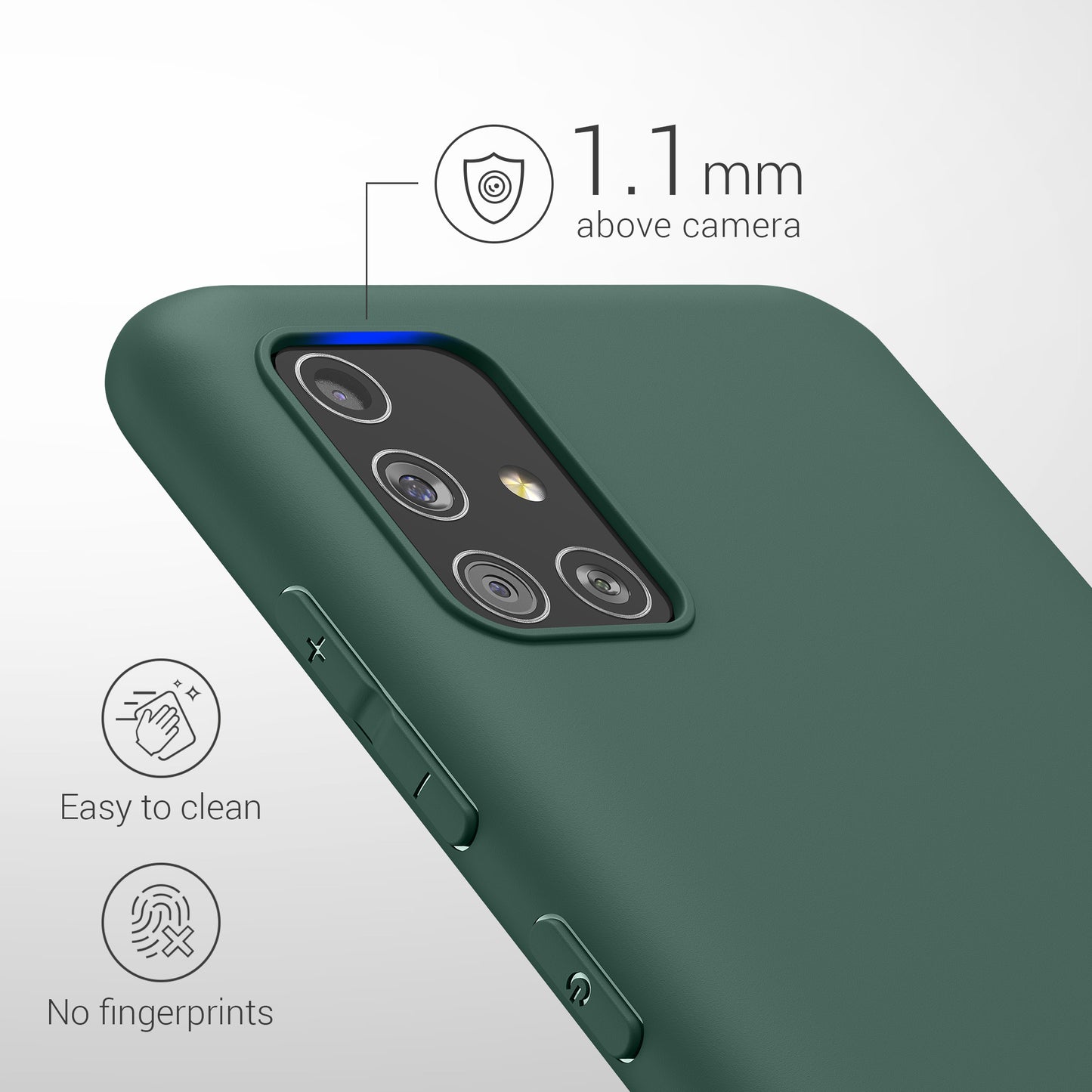 kwmobile Phone Case for Samsung Galaxy A51 Protective Cover
