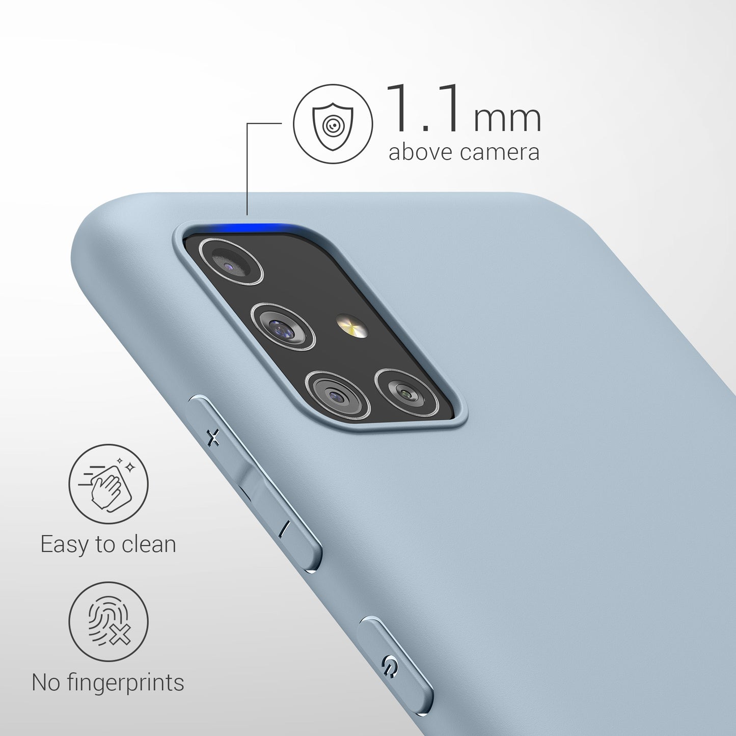 kwmobile Phone Case for Samsung Galaxy A51 Protective Cover