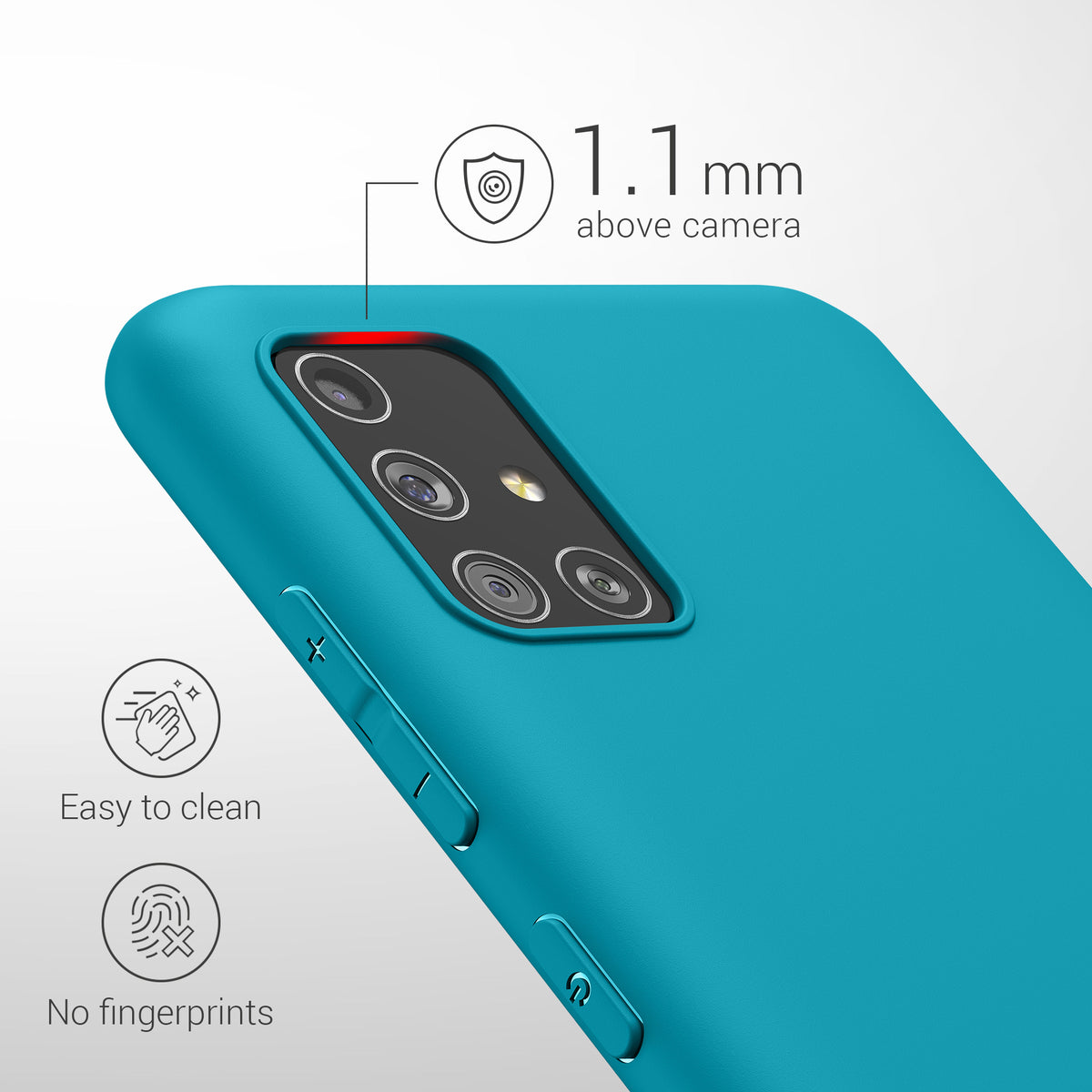 kwmobile Phone Case for Samsung Galaxy A51 Protective Cover