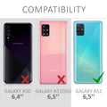 kwmobile Case Compatible with Samsung Galaxy A51 Cover Shockproof Phone Case TPU Phone Cover