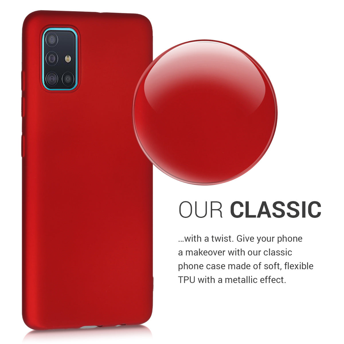 kwmobile Phone Case for Samsung Galaxy A51 - Silicone Case - Protective Cover