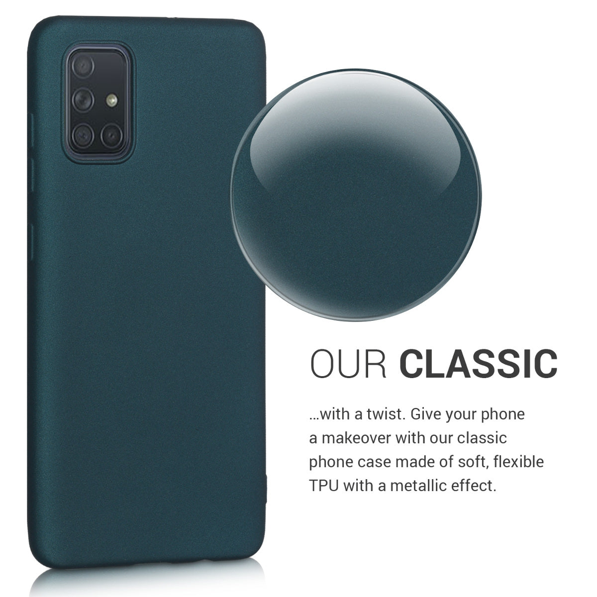 kwmobile Phone Case for Samsung Galaxy A71 - Silicone Case Protective Cover