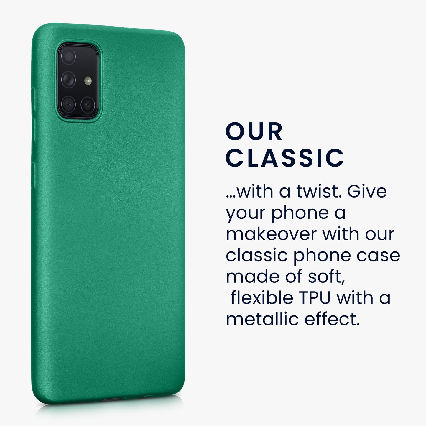 kwmobile Phone Case for Samsung Galaxy A71 - Silicone Case Protective Cover