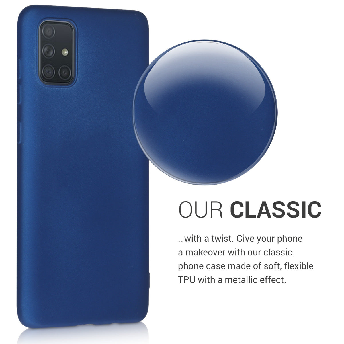 kwmobile Phone Case for Samsung Galaxy A71 - Silicone Case Protective Cover