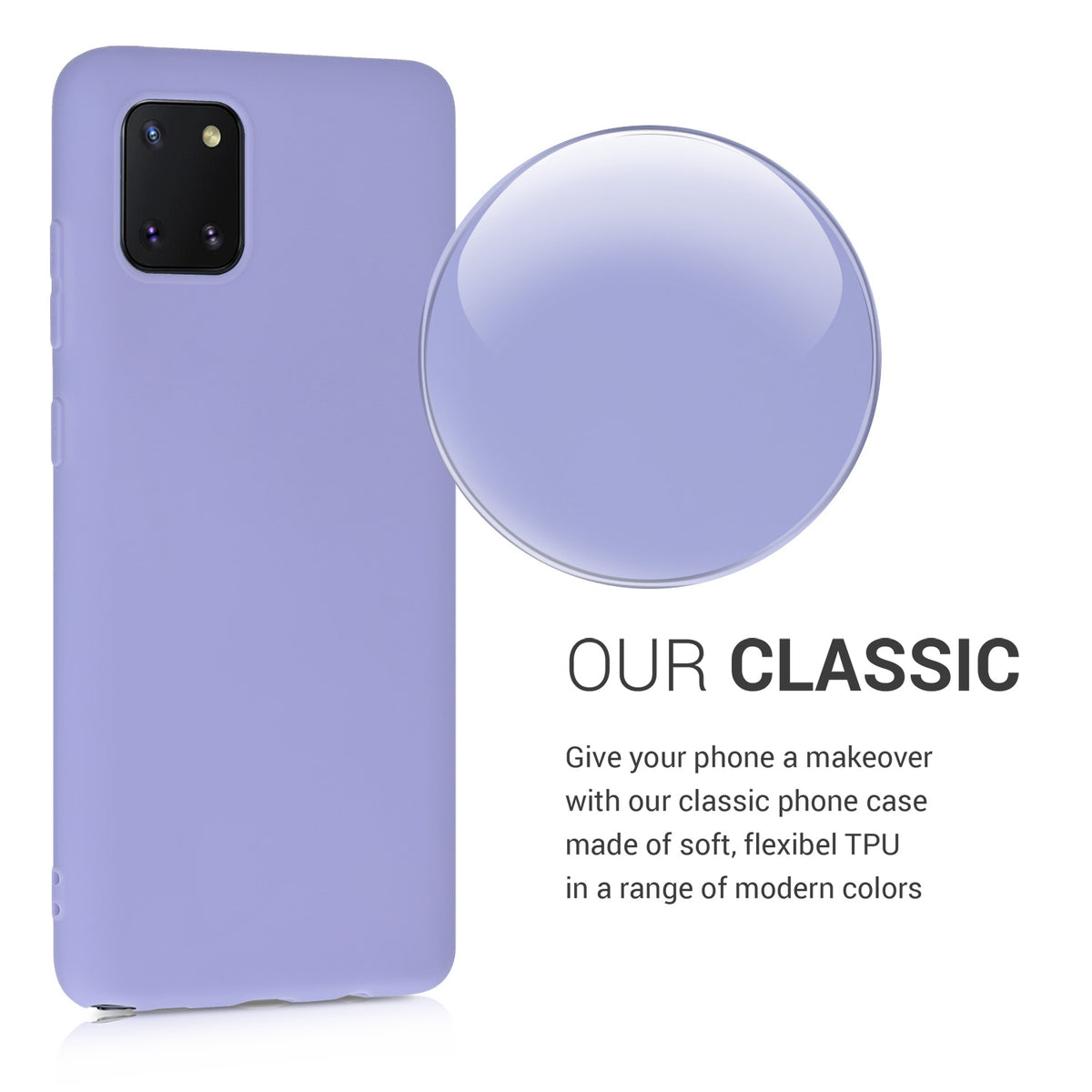 kwmobile Phone Case for Samsung Galaxy Note 10 Lite Case - Wireless Charging - Protective Cover