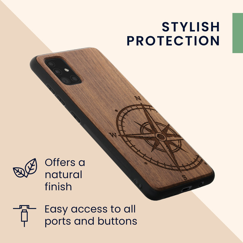 Samsung Galaxy A51 Shockproof Hard Case with TPU Bumper