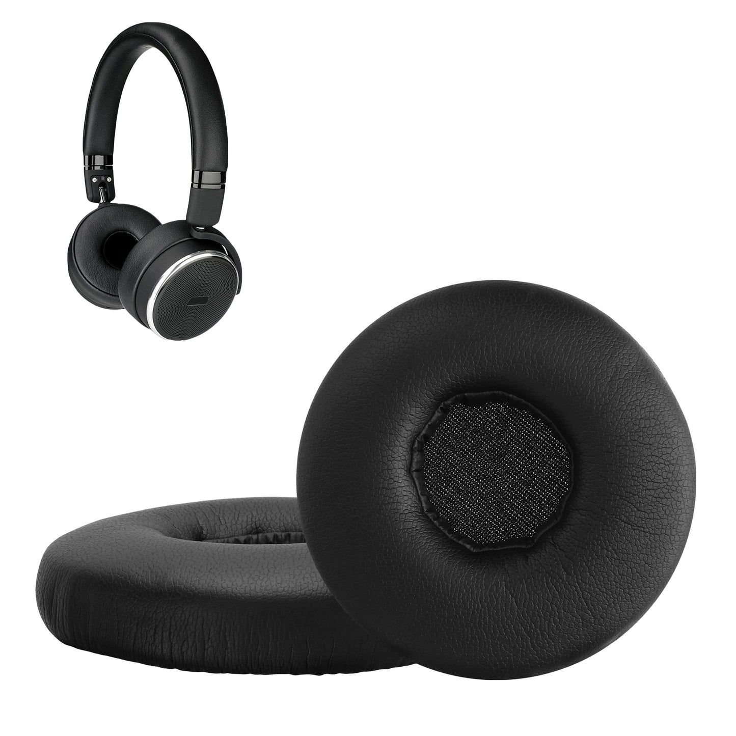 kwmobile 2x Ohr Polster für Bose A20 Aviation Headset Ohrpolster - Ersatz Ohrpolster - Kopfhörer Ersatzteile - Kopfhörer Ersatzpolster für Over Ear Headphones Schwarz  