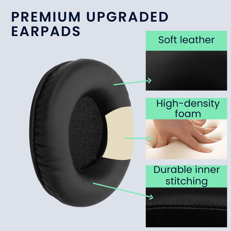 kwmobile Ear Pads for Pioneer HDJ 2000/1000/1500 Ear Cushions Replacement Headphone Parts Over-Ear Headphones