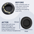 kwmobile Ear Pads for Pioneer HDJ 2000/1000/1500 Ear Cushions Replacement Headphone Parts Over-Ear Headphones