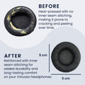 kwmobile Ear Pads for Sennheiser PX200 / PX100 Ear Cushion Replacement Parts Headphone Replacement Pads for Over Ear Headphones