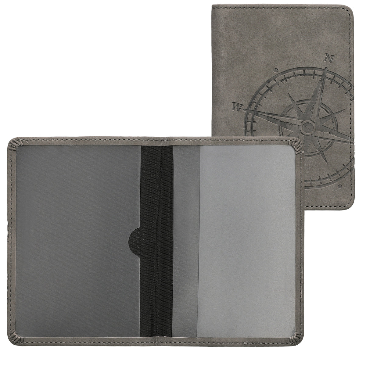 Faux Leather Vehicle Registration Holder with Card Slots