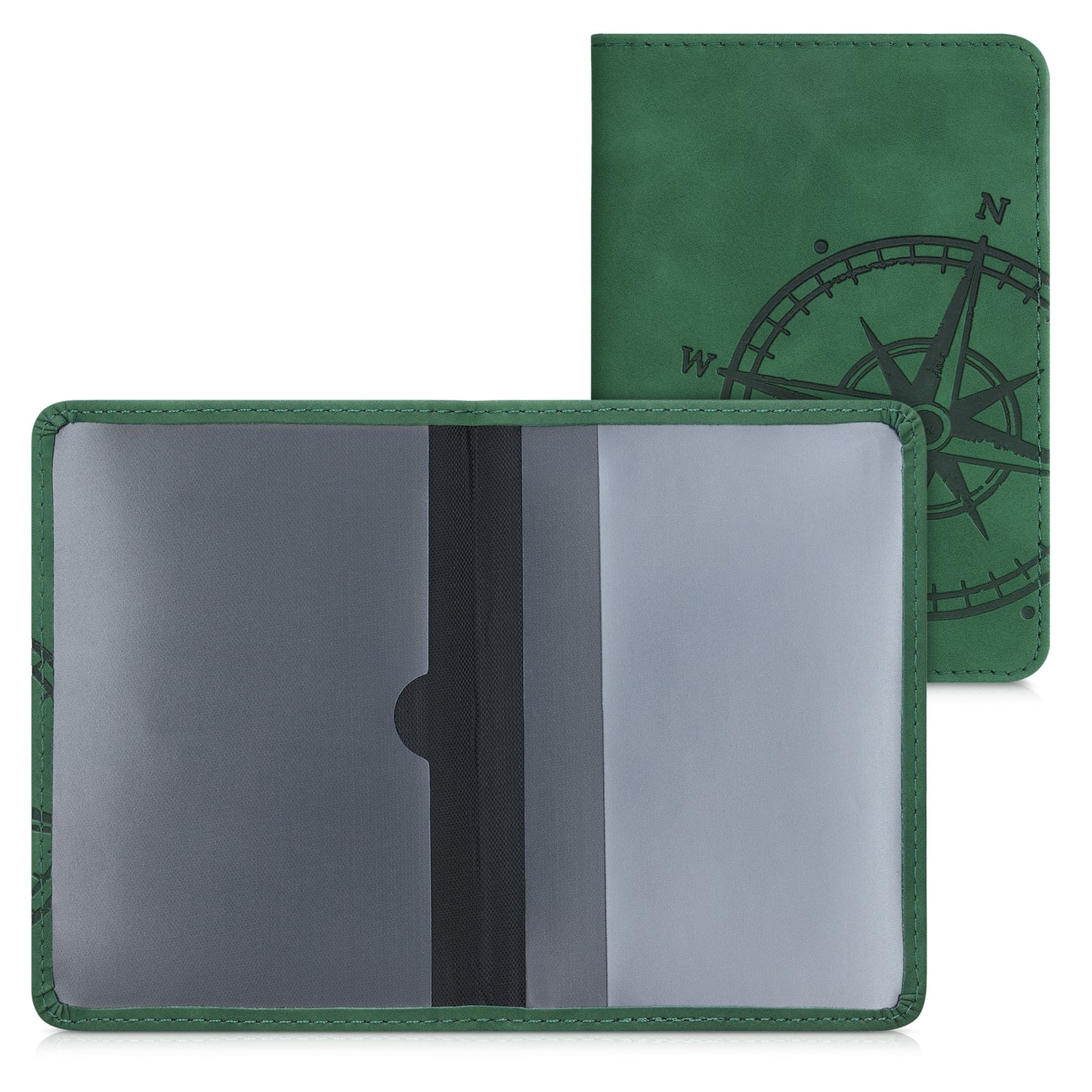 Faux Leather Vehicle Registration Holder with Card Slots