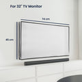 kwmobile 32" TV Cover Indoor Television Cover Screen Protector Cover TV Screen Dust Cover TV Cover
