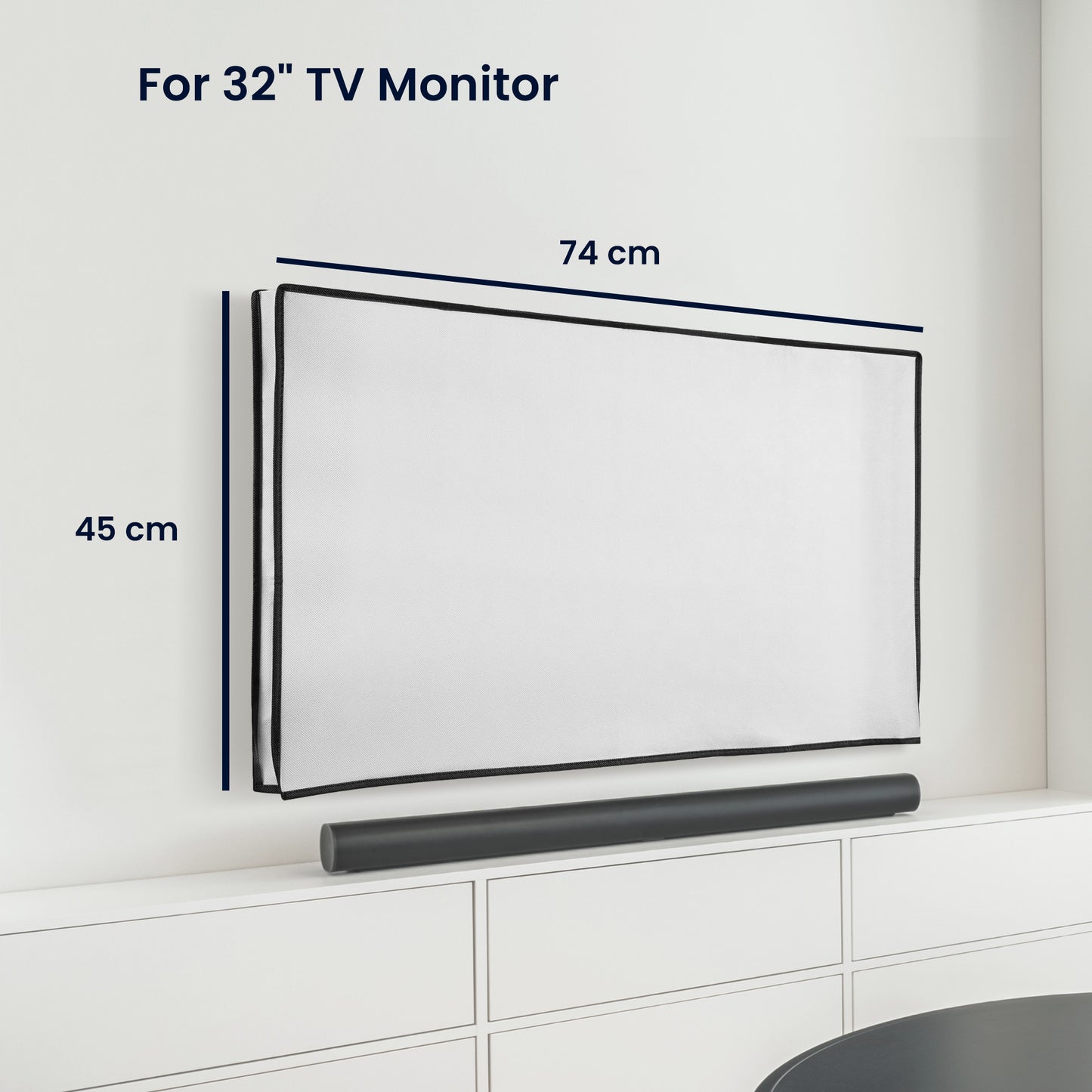kwmobile 32" TV Cover Indoor Television Cover Screen Protector Cover TV Screen Dust Cover TV Cover