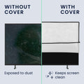 kwmobile 32" TV Cover Indoor Television Cover Screen Protector Cover TV Screen Dust Cover TV Cover