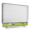 kwmobile 32" TV Abdeckung Indoor - Fernseher Hülle Bildschirmschutz Abdeckung - TV Bildschirm Staubschutzhülle - Fernsehabdeckung - Weiß Weiß  